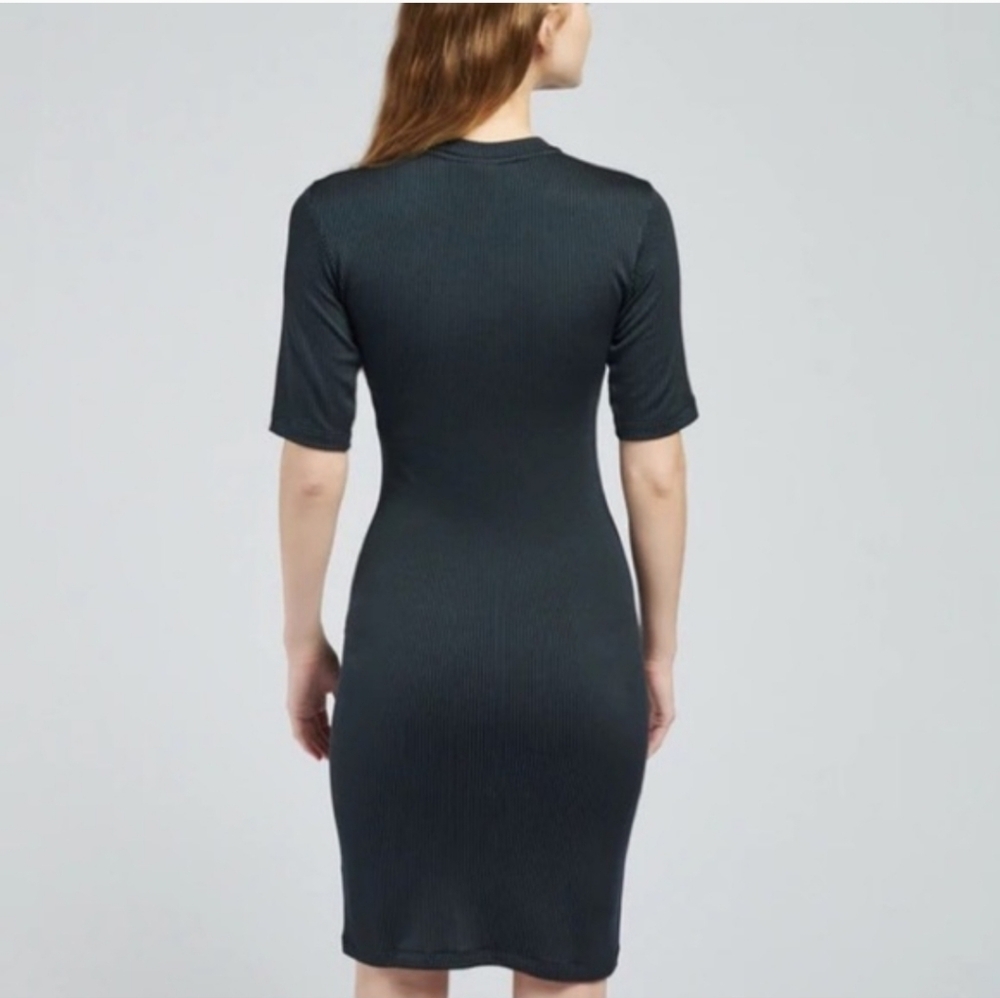 $55 Nike Bodycon Ribbed Dress In Black Size XS (size 4-6) - Picture 8 of 8